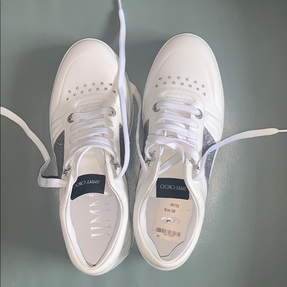 Jimmy Choo™  Hawaii lace-up sneakers - Picture 4 of 16